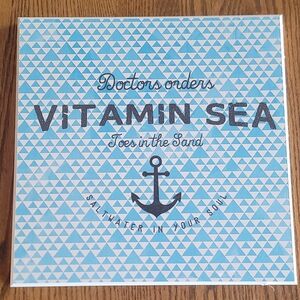 Vitamin Sea Nautical Wall Art - Blue Anchor Print